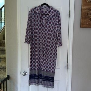 NWOT - Never Worn - Chico's Long Sleeve Button Front Dress
